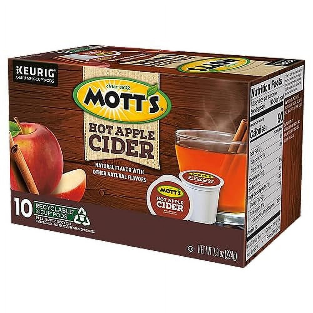 Mott,S Hot Apple Cider, Keurig SingleServe KCup Pods, 10 Count