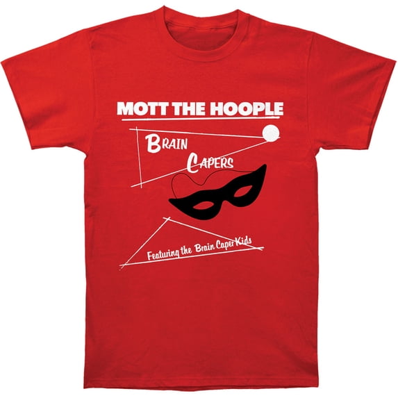 Mott The Hoople Men's Brain Capers Slim Fit T-shirt Red