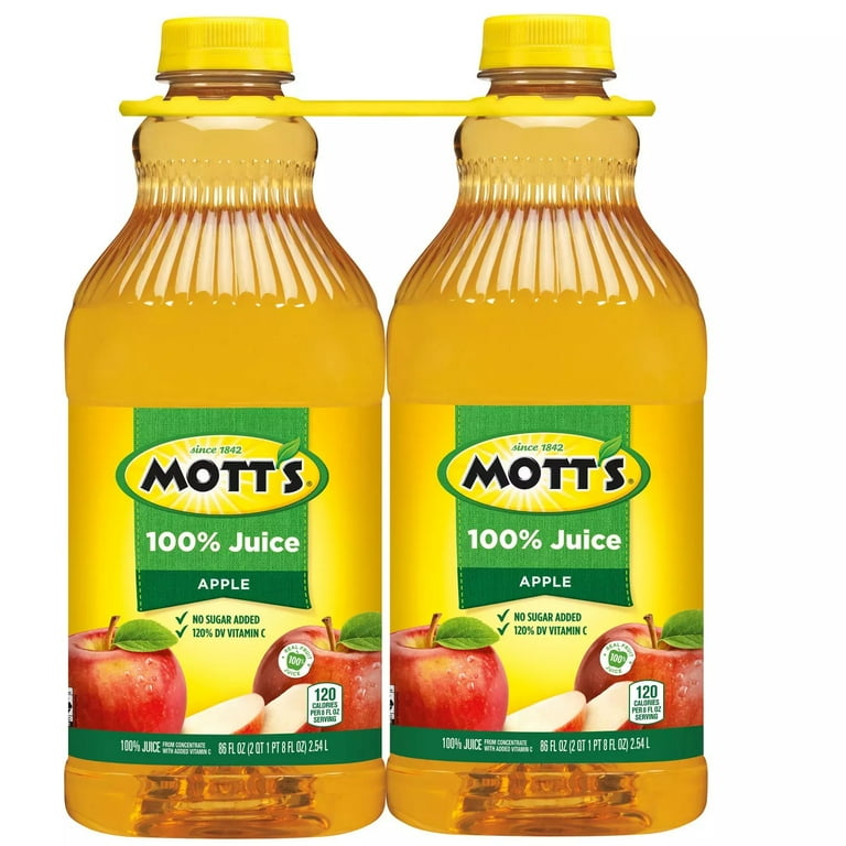 ●Juice-Moe / Dis 〜 Mott's 100% Apple Juice - 86 fl. oz. - 2 pk - Walmart.com
