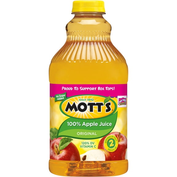 Mott's 100% Apple Juice Original, 64 fl oz Bottle