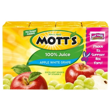Mott's 100% Juice, Apple White Grape (Pack of 4)