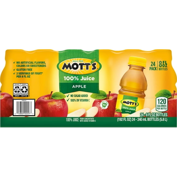 Mott's 100% Original Apple Juice Bottles