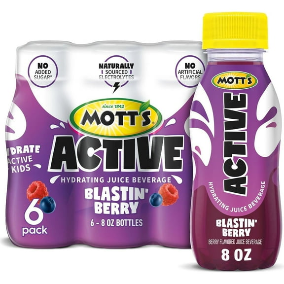 Mott's Active HydratingJuice Beverage 6pkBottles- Blastin Berry - 8 oz (Pack of 2)
