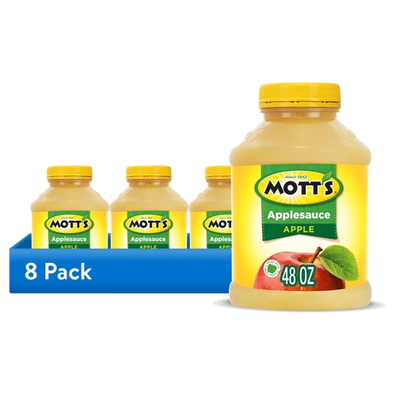(8 pack) Mott's Applesauce, 48 Ounce Jar