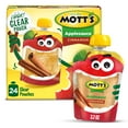Mott's Cinnamon Applesauce, 3.2 oz, 24 Count Clear Pouches (6 Packs of 4)(( Best By/07/15/2025)) 