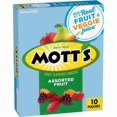thumbnail image 1 of Mott's Fruit Flavored Snacks Assorted Fruit Gluten Free Snack 10 Ct 8 oz (Pack of 2), 1 of 5