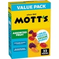 thumbnail interactive-video image 1 of Mott's Fruit Flavored Snacks, Assorted Fruit, Gluten Free, Value Pack, 22 Pouches, 17.6 oz, 1 of 16