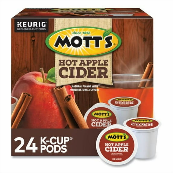 Mott's Hot Apple Cider K-Cup Pods, 1 oz K-Cup Pod, 24/Box, Each