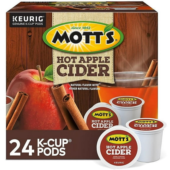 Mott's Hot Apple Cider, Keurig K-Cup Pods, 24 ct Pack of 2