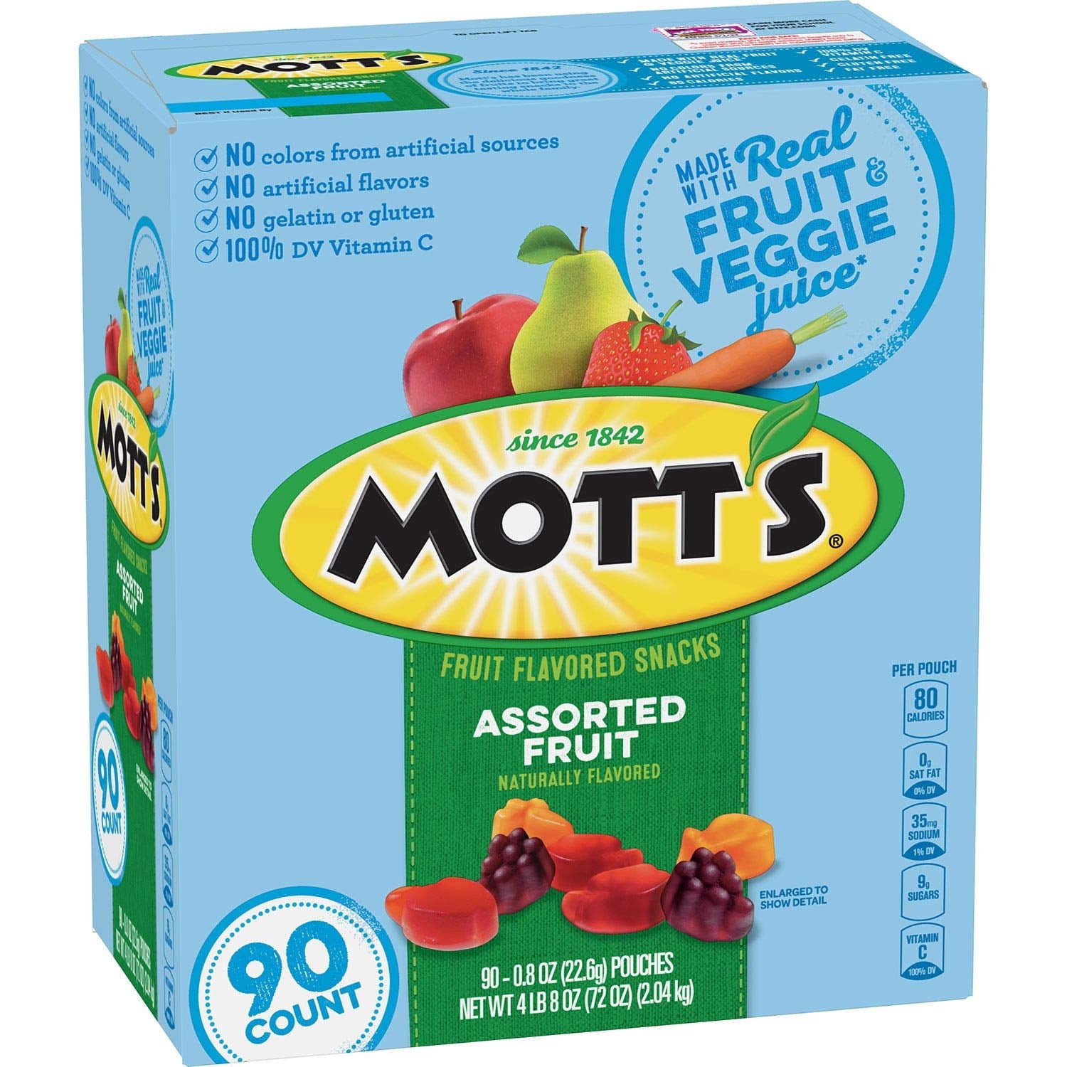 Mott's Medley AssortedITSC&nbsp;Fruit Snacks 0.8 oz., 90 ct. A1