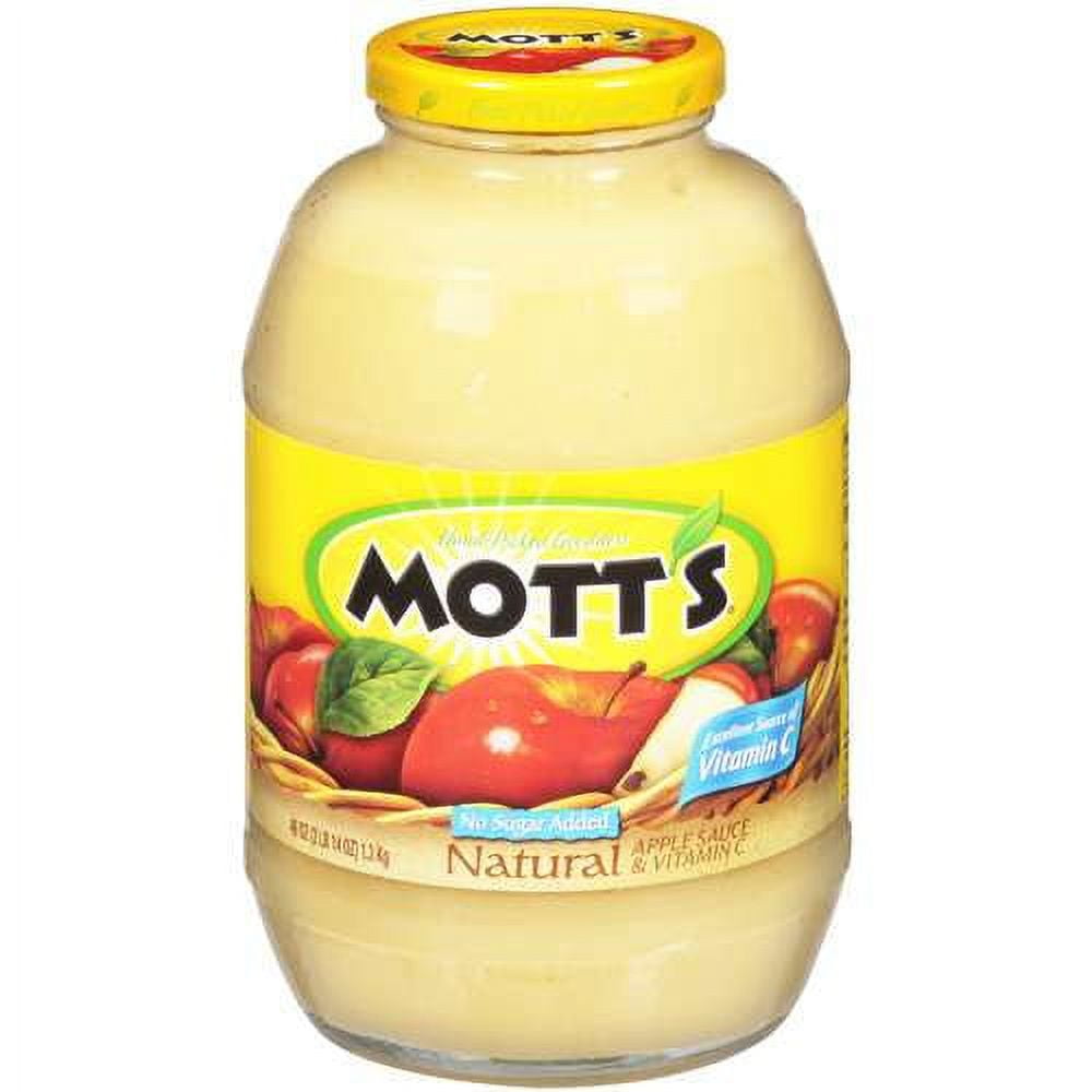 Mott's Natural Unsweetened Applesauce Jar, 45 oz