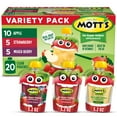 thumbnail image 1 of Mott's No Sugar Added Applesauce Variety Pack, 3.2 oz, 20 Count Clear Pouches, 1 of 15
