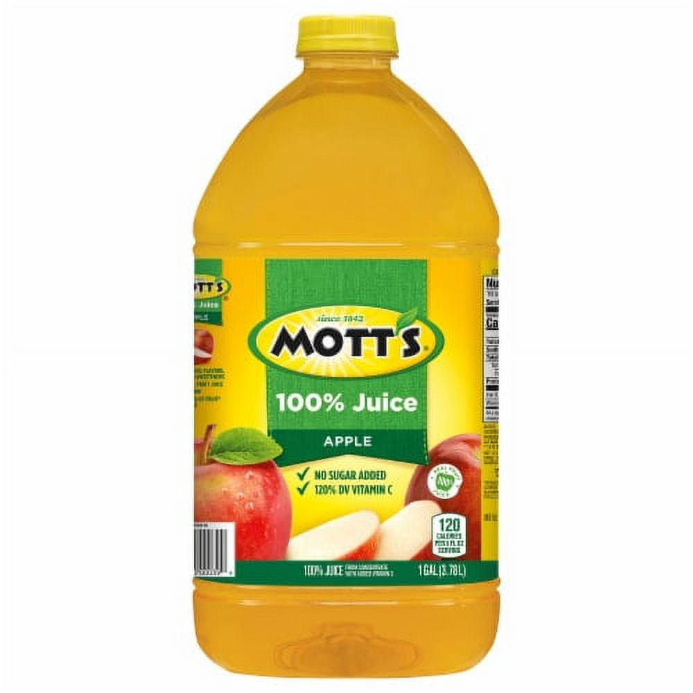 Mott's Original No Sugar Added 100% Apple Juice 1 gal.