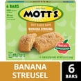 thumbnail image 1 of Mott's Soft Baked Bars, Banana Streusel, Made with Applesauce, 6 Count, 5.76 oz, 1 of 15
