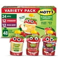 thumbnail image 1 of Mott's No Sugar Added Applesauce Variety Pack, 3.2 oz, 48 Count Clear Pouches (4 Packs of 12), 1 of 14