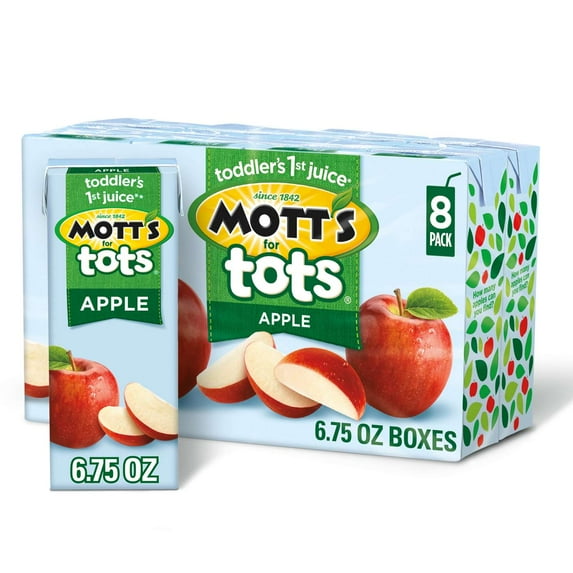 Mott's For Tots Apple Juice 6.75 oz Boxes - 8 pk (Pack of 2)