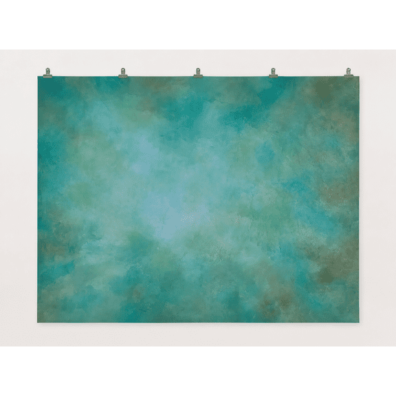 Mottled Turquoise Texture Printed Backdrop, 210 x 150 cm