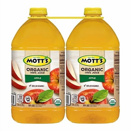 Motts 100% Apple Juice, 2 Pk./128 Fl. Oz. (Pack Of 2)