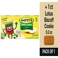 thumbnail image 1 of Motts 100% Original Apple Juice Boxes 8 ct / 6.75 fl oz - Pack of 1 & Lotus Biscoff Cookie - 0.2 Oz - 1 ct, 1 of 5