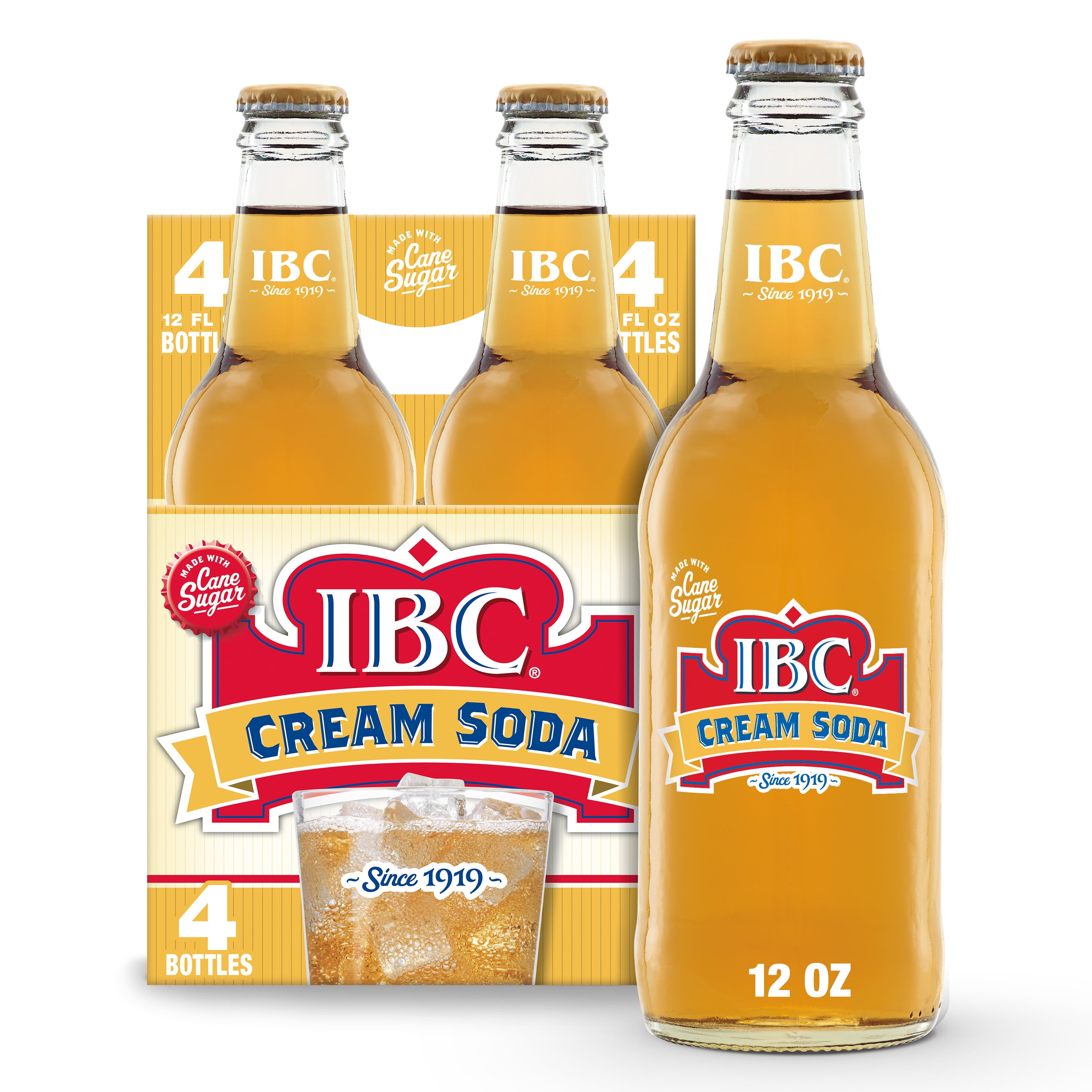 IBC Carbonated Root Beer Soda, Made with Cane Sugar, 12 fl oz 