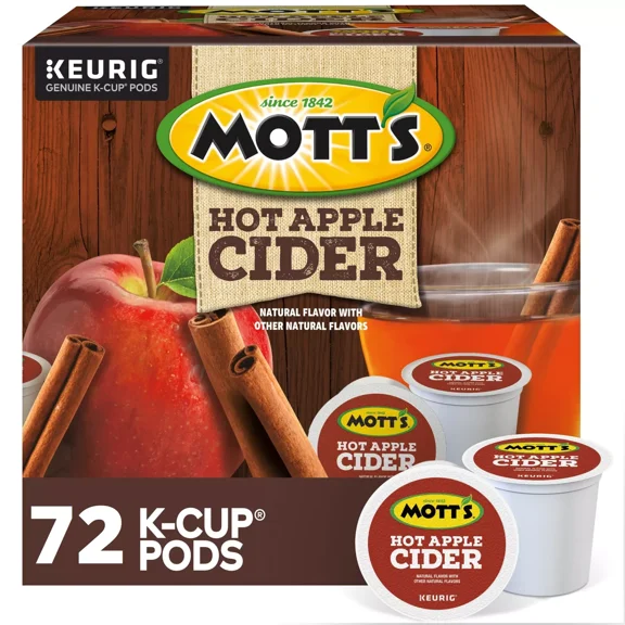 Motts Hot Apple Cider, 72 K-Cup Pods