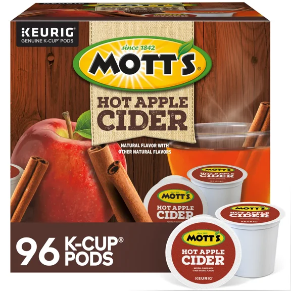 Motts Hot Apple Cider, 96 K-Cup Pods