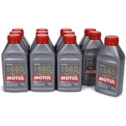 Motul 101667-12PK RBF 660 Factory Line Dot-4 100 Percent Synthetic Racing Brake Fluid - 500 ml, Case Pack of 12