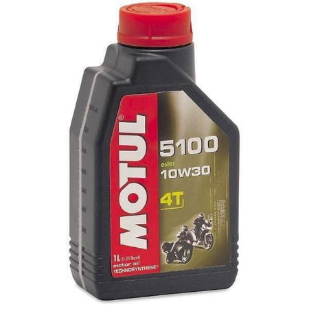 Motul 104062 5100 4T Synthetic Ester Blend Motor Oil - 10W30 - 1L.