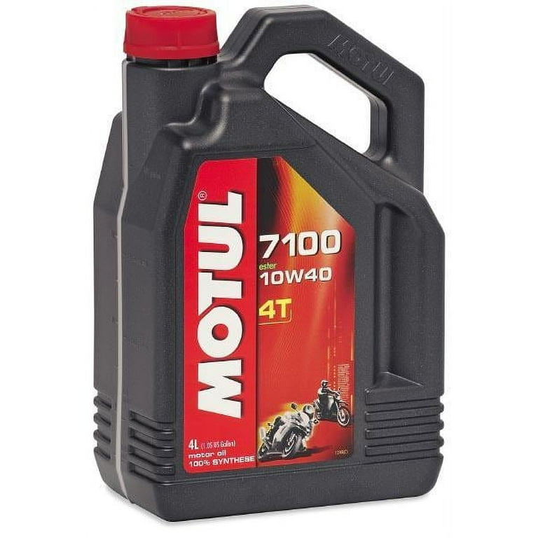 Motul 104092 7100 4T Synthetic Ester Motor Oil - 10W40 - 4L