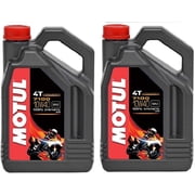 Motul 104092 Set of 2 7100 4T 10W-40 Motor Oil 1-Gallon Bottles