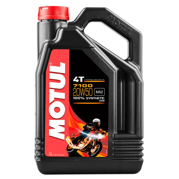 Motul 7100 Synthetic Motor Oil, 104104, 20W50, 4-Liter