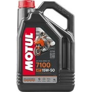 Motul 104299 7100 15W-50 Motor Oil Full Synthetic Motorcycle Engine Lubricant