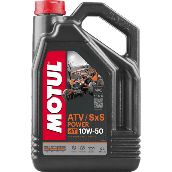 Motul ATV-Sxs Power 4t 100% Synthetic 10w50 4-Liter