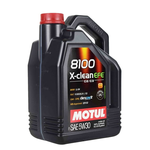 Motul 107206 8100 X-Clean EFE 5W30 Lubricant (5 Liter), 169.05 Fluid_Ounces