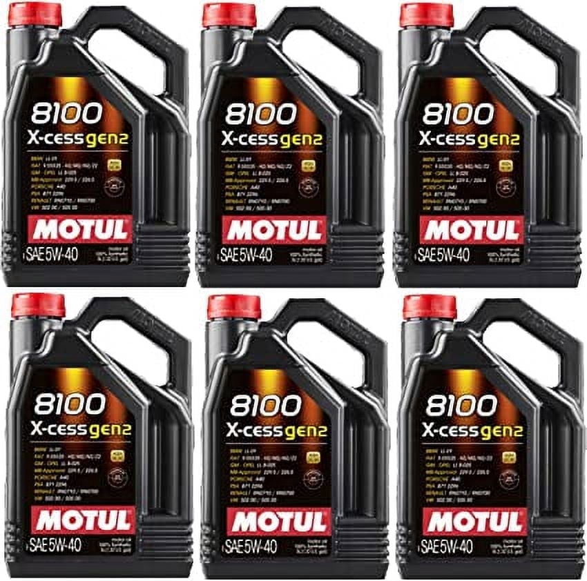 Motul 8100 X-Cess Gen2 5W-40 Synthetic Engine Oil for Gasoline