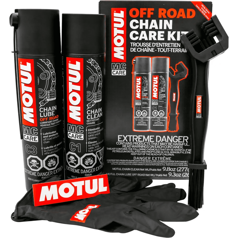 Motul 109788 Offroad Chain Care Kit Black Chain Lube Motorcycle Accessory
