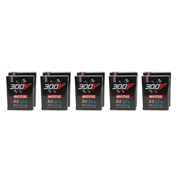 Motul 110864 2 Liter 300V Le Mans 10W60 Synthetic-ester Racing Oil - Case of 10