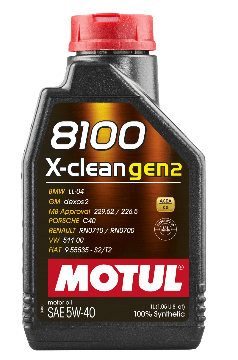 Motul 1L Synthetic Engine Oil 8100 X-CLEAN Gen 2 5W40