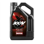 Motul 300V Factory Line, Race-Tested Formula, 4-Stroke Synthetic Motor Oil 10W-40, 4 Liters