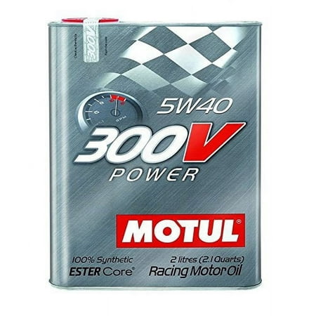 Motul 300V Power 5W40 Racing Motor Oil 2 Liter Can (Pack of 4)