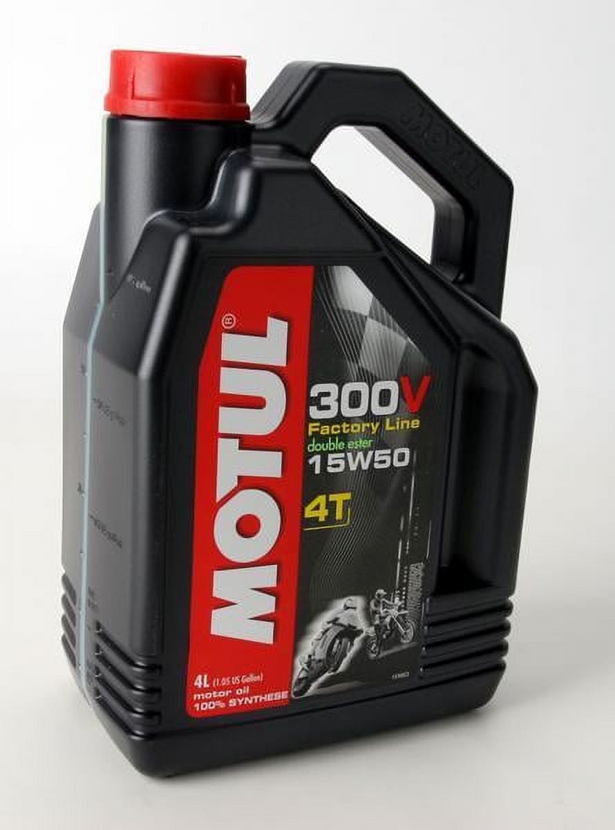 Motul 300V Synthetic Motor Oil 4 Liter - 15W50 104129 - Walmart.com