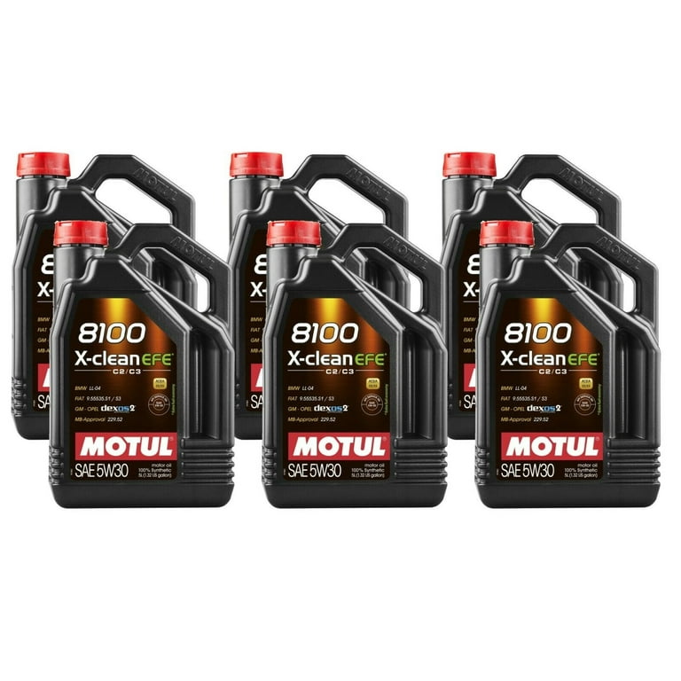 MOTUL 8100 X-clean EFE 5W30 1L 未開封6本　送料込 8100 X-CLEAN EFE 5W-30 Motor Oil Motul 109471