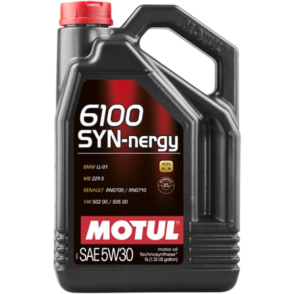 Motul 5W-30 Synthetic Blend Motor Oil, 5 Liters