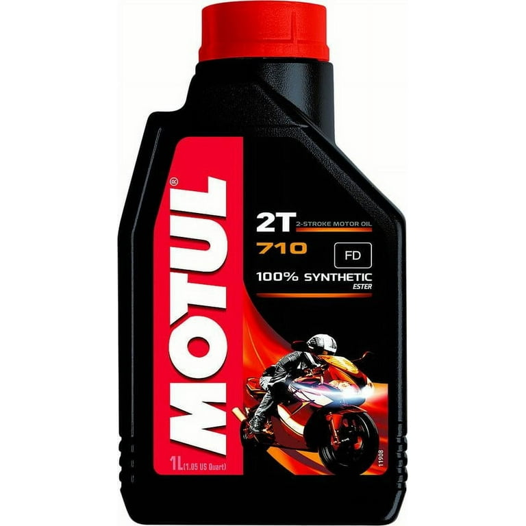 Motul 710 Full Synthetic 2 Cycle Motor Oil, 1L, Clean Engine, Low