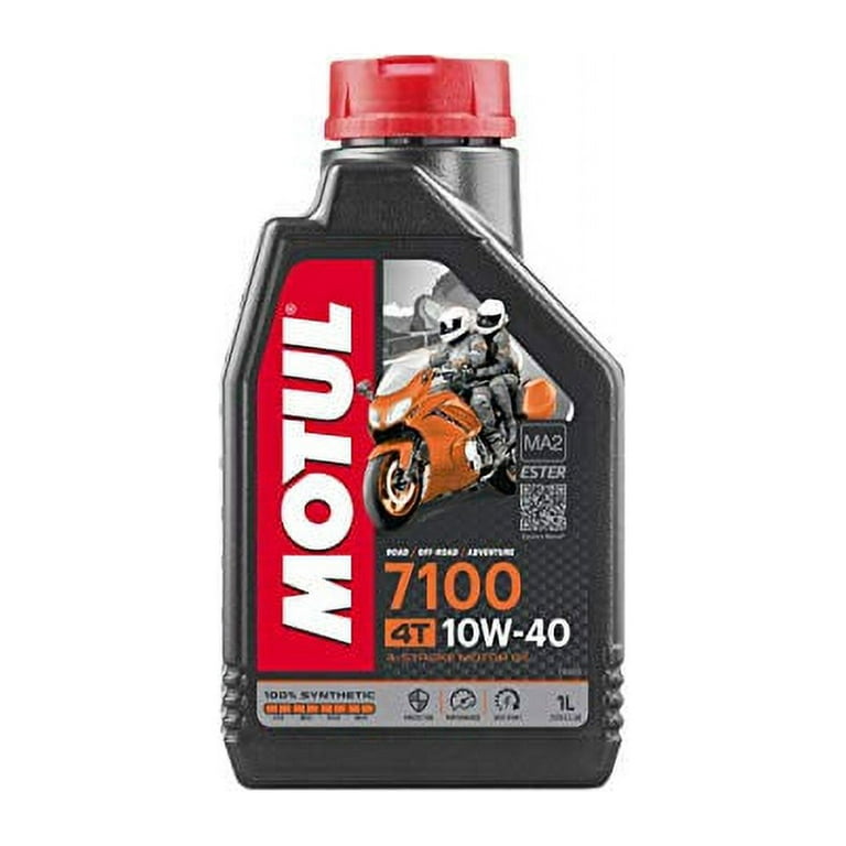 Motul 105878 4T 10W40 Motor Oil for 4 Stroke ATV/UTV Engines 1L/1.05 Quarts  Can 10W-40 (3) Pack
