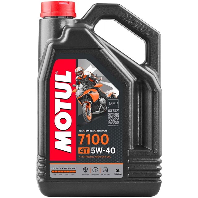 Motul 7100 4T 5W40 100 Synthetic Engine Oil 4 Liters (104087