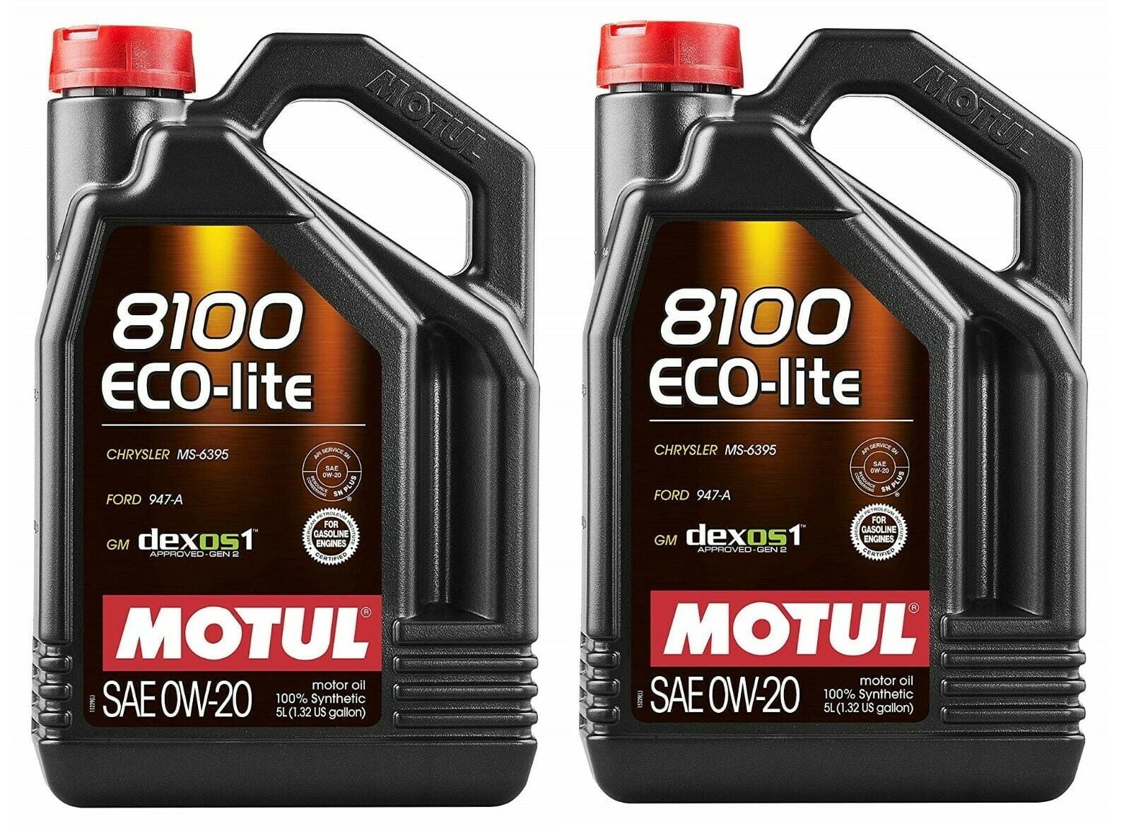 Motul 8100 ECO-LITE 0W20 Racing Motor Oil - 10 Liters (2 x Motul 8100 ECO-LITE 0W20 Racing Motor Oil - 10 Liters (2 x
