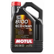 Motul 8100 Series 0W-20 Full Synthetic Motor Oil, 5 Liters