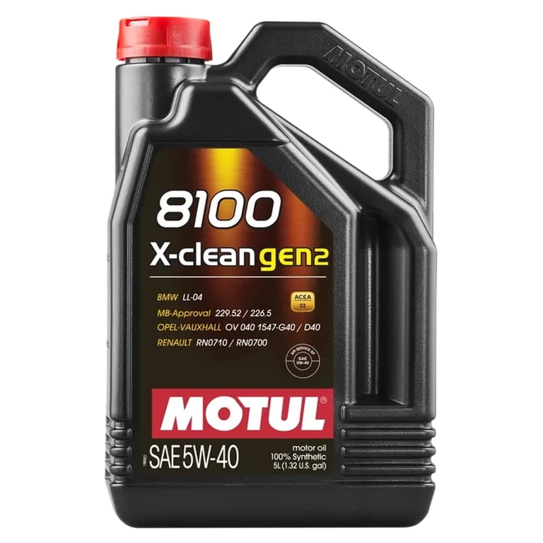モチュール　8100 X-clean gen2 5w40 5L 正規品 Motul 8100 X-Clean Gen2 5W40 (5 Liter) - Walmart.com