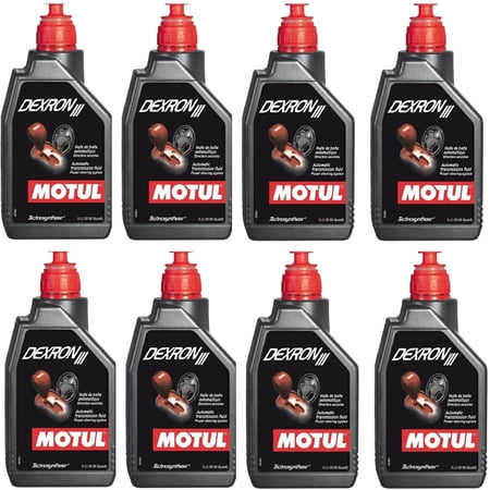 Motul Dexron III Automatic Transmission Fluid, 1 L (8 Pack)